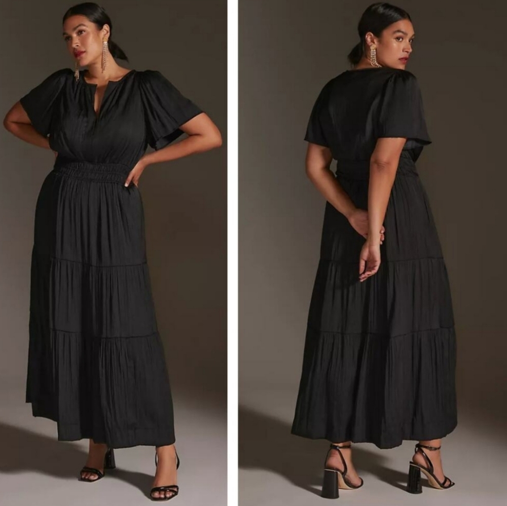 The Somerset Maxi Dress - Black - Size XL